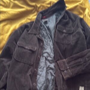 Abercrombie & Fitch Brown Lightweight Corduroy Shirt Jacket